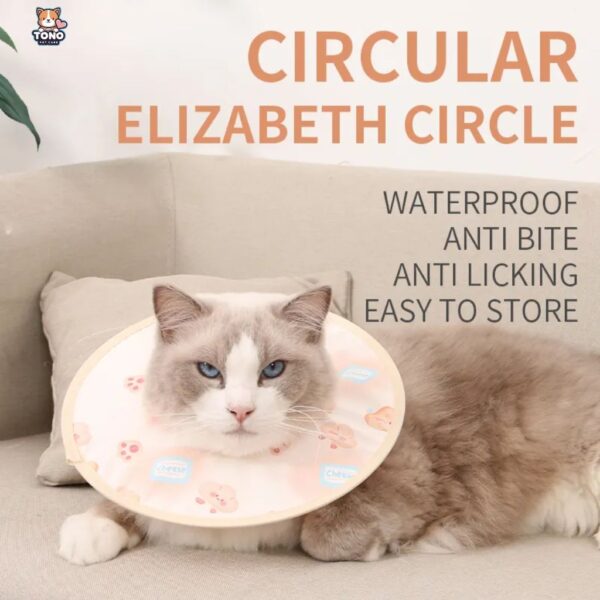 Adjustable Elizabethan Collar Cat 1